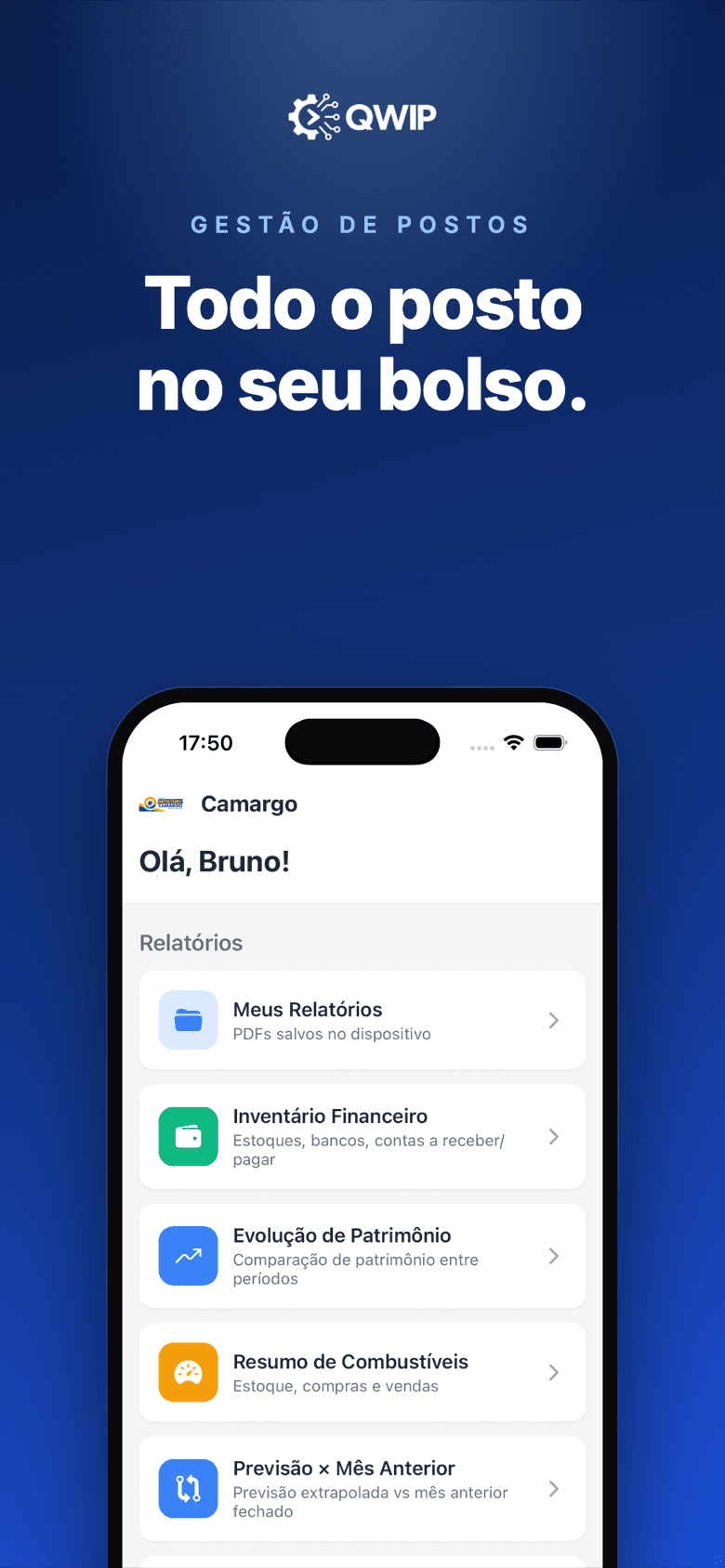 QWIP — the whole gas station in your pocket: reports home