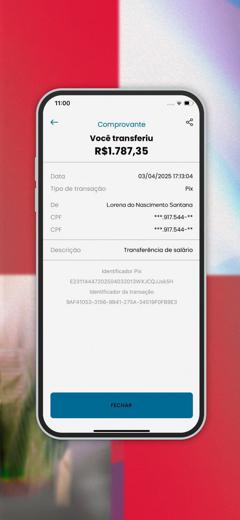 b.Uni — shareable transfer receipt with the transaction trail